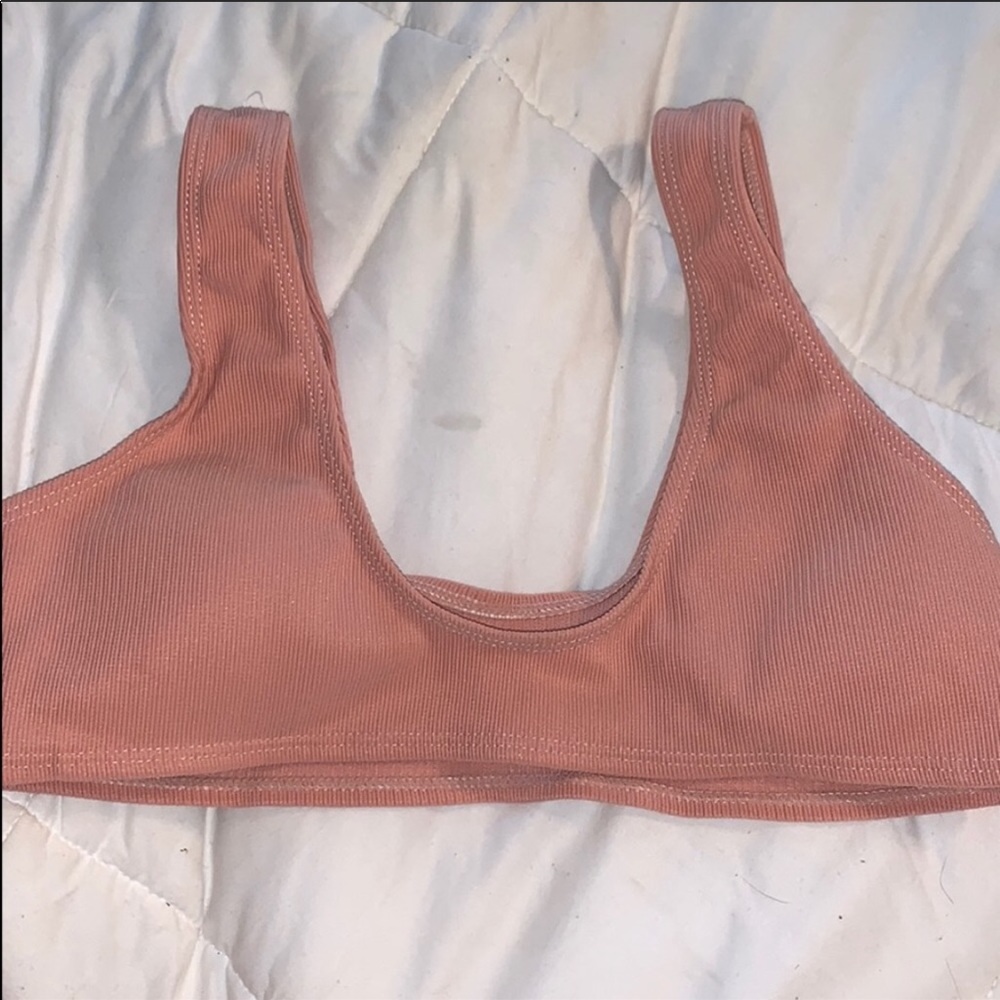nude pink swimsuit top